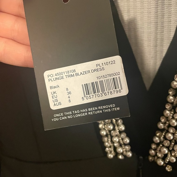 Peace + Love pearl collar blazer dress - Picture 4 of 6